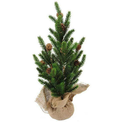 Sapin de noël arbuste artificiel Angel - plante synthétique intérieur - H. 45cm