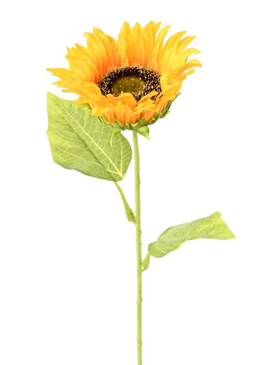 Fleur artificielle Tournesol - décoration d'intérieur - H.110 cm jaune